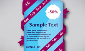 Website ribbon sale sticker